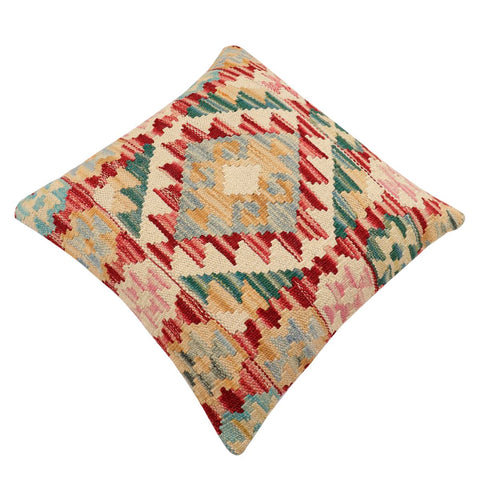 handmade Traditional Pillow Red Blue Hand-Woven SQUARE 100% WOOL Hand woven turkish pillow2 x 2
