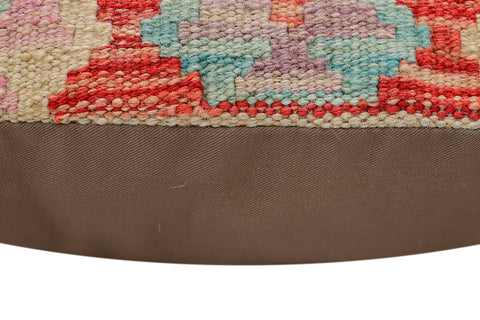 handmade Traditional Pillow Red Blue Hand-Woven SQUARE 100% WOOL Hand woven turkish pillow2 x 2