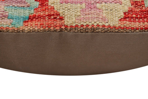 handmade Traditional Pillow Red Blue Hand-Woven SQUARE 100% WOOL Hand woven turkish pillow2 x 2