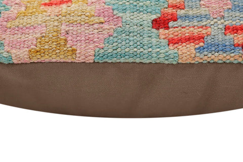 handmade Traditional Pillow Blue Red Hand-Woven SQUARE 100% WOOL Hand woven turkish pillow2 x 2