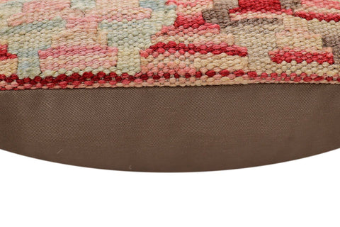handmade Traditional Pillow Red Beige Hand-Woven SQUARE 100% WOOL Hand woven turkish pillow2 x 2