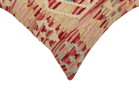 handmade Traditional Pillow Red Beige Hand-Woven SQUARE 100% WOOL Hand woven turkish pillow2 x 2