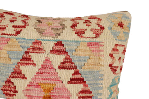 handmade Traditional Pillow Beige Red Hand-Woven SQUARE 100% WOOL Hand woven turkish pillow2 x 2