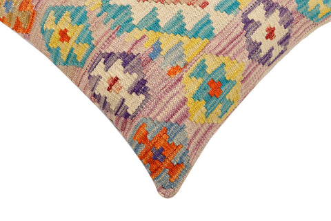 handmade Traditional Pillow Purple Blue Hand-Woven SQUARE 100% WOOL Hand woven turkish pillow2 x 2