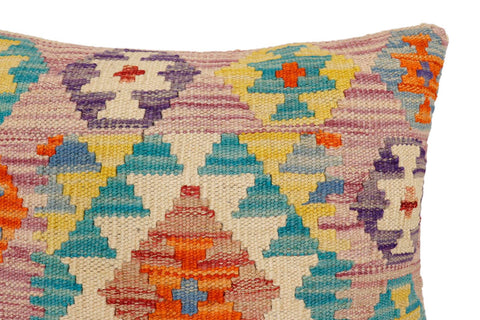 handmade Traditional Pillow Purple Blue Hand-Woven SQUARE 100% WOOL Hand woven turkish pillow2 x 2