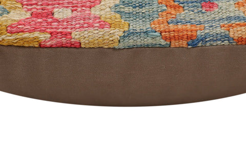 handmade Traditional Pillow Red Blue Hand-Woven SQUARE 100% WOOL Hand woven turkish pillow2 x 2