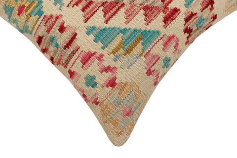 handmade Traditional Pillow Beige Red Hand-Woven SQUARE 100% WOOL Hand woven turkish pillow2 x 2