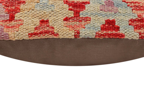 handmade Traditional Pillow Red Blue Hand-Woven SQUARE 100% WOOL Hand woven turkish pillow2 x 2