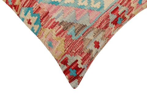 handmade Traditional Pillow Red Blue Hand-Woven SQUARE 100% WOOL Hand woven turkish pillow2 x 2