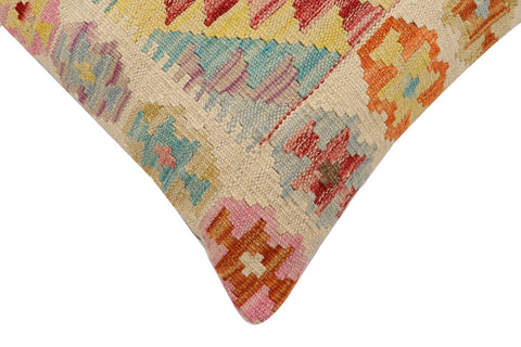 handmade Traditional Pillow Beige Red Hand-Woven SQUARE 100% WOOL Hand woven turkish pillow2 x 2