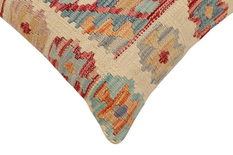 handmade Traditional Pillow Beige Red Hand-Woven SQUARE 100% WOOL Hand woven turkish pillow2 x 2