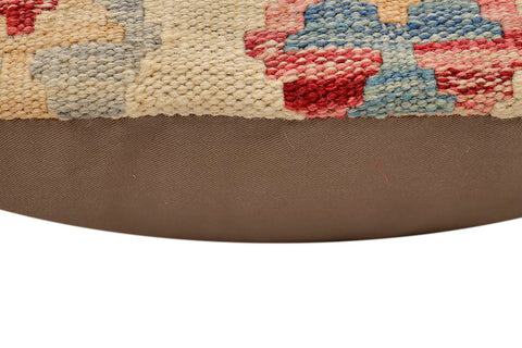 handmade Traditional Pillow Beige Red Hand-Woven SQUARE 100% WOOL Hand woven turkish pillow2 x 2