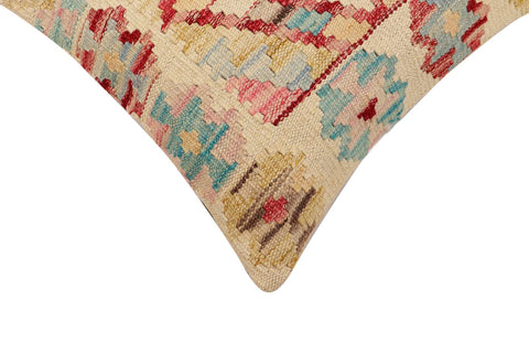 handmade Traditional Pillow Beige Red Hand-Woven SQUARE 100% WOOL Hand woven turkish pillow2 x 2