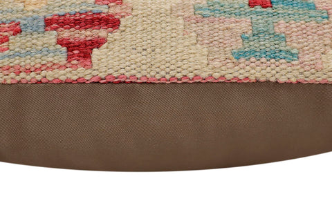 handmade Traditional Pillow Beige Red Hand-Woven SQUARE 100% WOOL Hand woven turkish pillow2 x 2