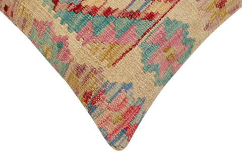 handmade Traditional Pillow Beige Red Hand-Woven SQUARE 100% WOOL Hand woven turkish pillow2 x 2