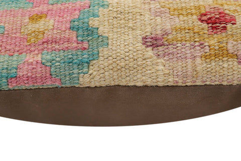 handmade Traditional Pillow Beige Red Hand-Woven SQUARE 100% WOOL Hand woven turkish pillow2 x 2