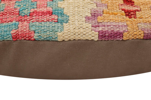 handmade Traditional Pillow Beige Red Hand-Woven SQUARE 100% WOOL Hand woven turkish pillow2 x 2