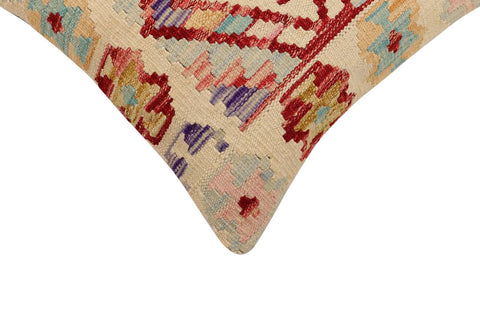 handmade Traditional Pillow Beige Red Hand-Woven SQUARE 100% WOOL Hand woven turkish pillow2 x 2