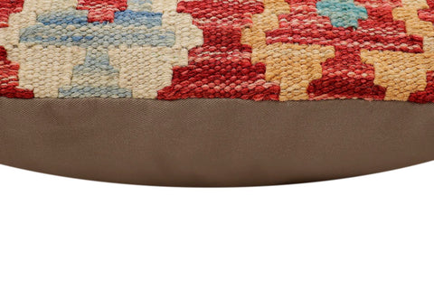 handmade Traditional Pillow Red Blue Hand-Woven SQUARE 100% WOOL Hand woven turkish pillow2 x 2