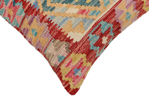 handmade Traditional Pillow Red Blue Hand-Woven SQUARE 100% WOOL Hand woven turkish pillow2 x 2