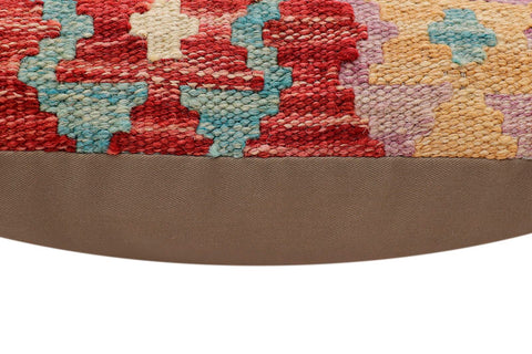 handmade Traditional Pillow Red Blue Hand-Woven SQUARE 100% WOOL Hand woven turkish pillow2 x 2