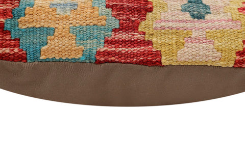 handmade Traditional Pillow Red Blue Hand-Woven SQUARE 100% WOOL Hand woven turkish pillow2 x 2