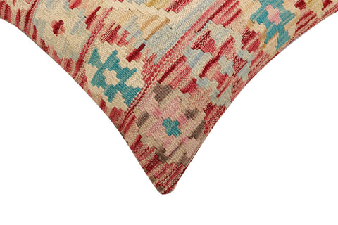 handmade Traditional Pillow Red Blue Hand-Woven SQUARE 100% WOOL Hand woven turkish pillow2 x 2