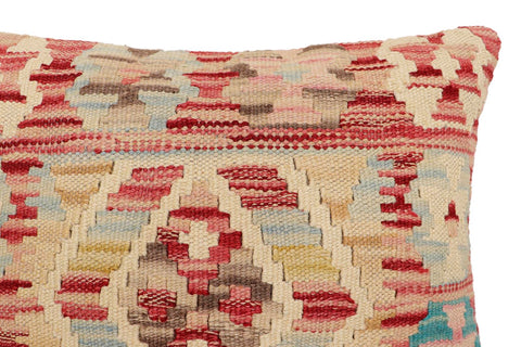 handmade Traditional Pillow Red Blue Hand-Woven SQUARE 100% WOOL Hand woven turkish pillow2 x 2