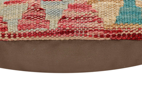 handmade Traditional Pillow Red Blue Hand-Woven SQUARE 100% WOOL Hand woven turkish pillow2 x 2
