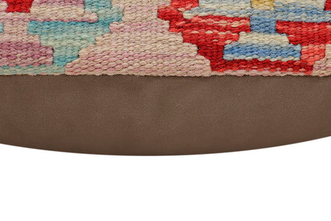 handmade Traditional Pillow Red Blue Hand-Woven SQUARE 100% WOOL Hand woven turkish pillow2 x 2