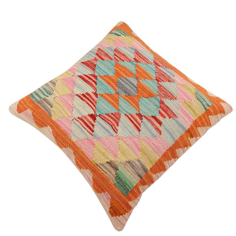 handmade Traditional Pillow Rust Red Hand-Woven SQUARE 100% WOOL Hand woven turkish pillow2 x 2