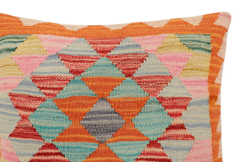 handmade Traditional Pillow Rust Red Hand-Woven SQUARE 100% WOOL Hand woven turkish pillow2 x 2