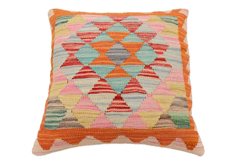 handmade Traditional Pillow Rust Red Hand-Woven SQUARE 100% WOOL Hand woven turkish pillow2 x 2
