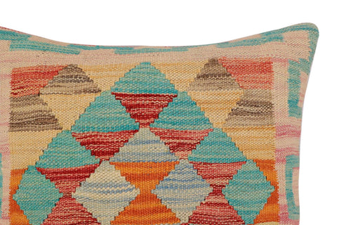 handmade Traditional Pillow Red Rust Hand-Woven SQUARE 100% WOOL Hand woven turkish pillow2 x 2