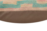 handmade Traditional Pillow Red Rust Hand-Woven SQUARE 100% WOOL Hand woven turkish pillow2' x 2'