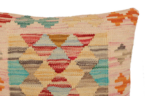 handmade Traditional Pillow Red Blue Hand-Woven SQUARE 100% WOOL Hand woven turkish pillow2 x 2