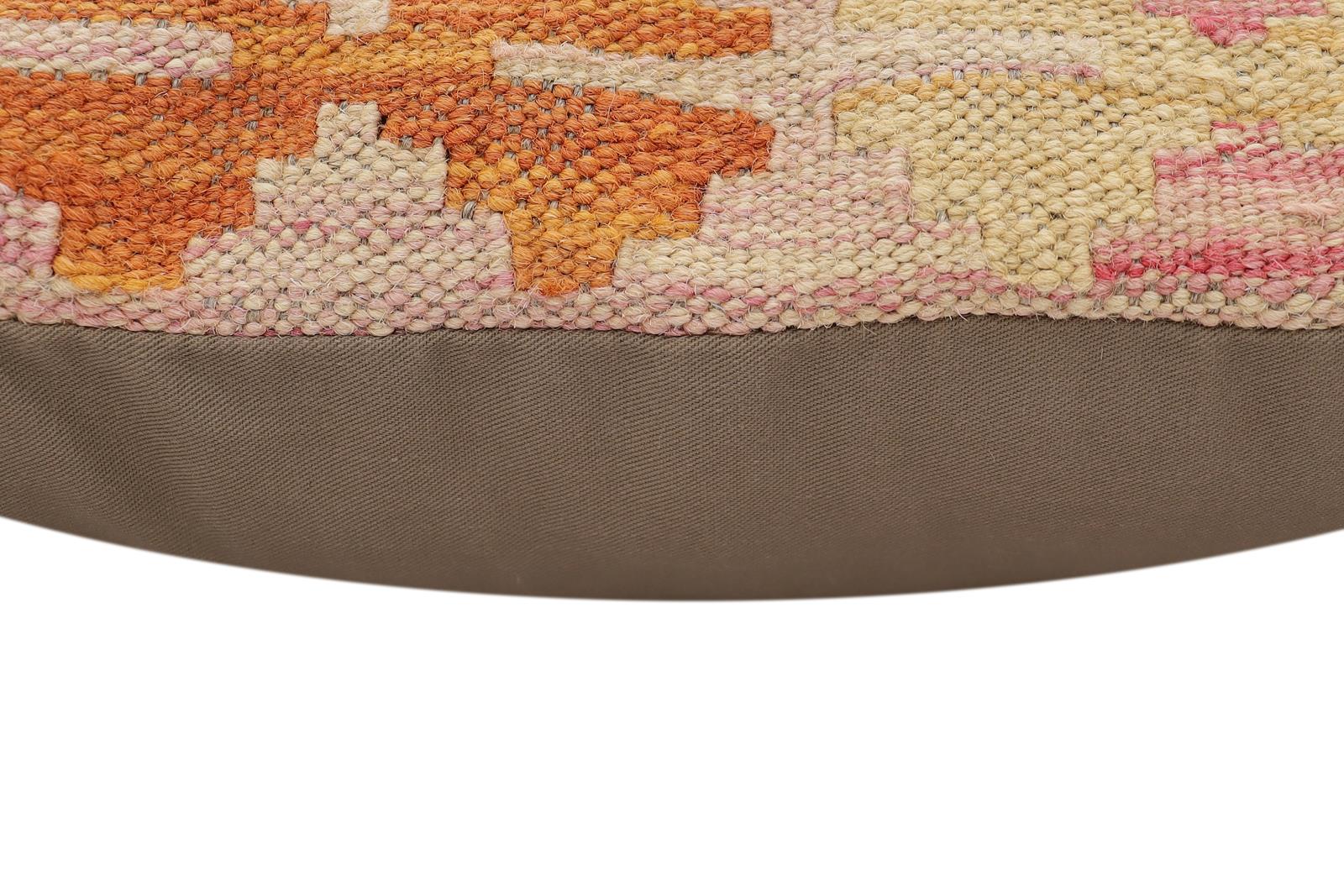 handmade Traditional Pillow Red Blue Hand-Woven SQUARE 100% WOOL Hand woven turkish pillow2' x 2'