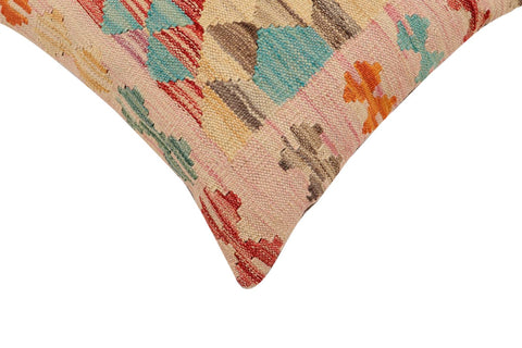handmade Traditional Pillow Red Blue Hand-Woven SQUARE 100% WOOL Hand woven turkish pillow2 x 2