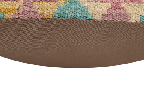 handmade Traditional Pillow Blue Rust Hand-Woven SQUARE 100% WOOL Hand woven turkish pillow2 x 2