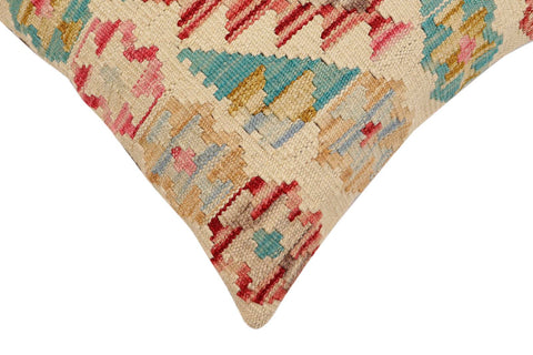 handmade Traditional Pillow Beige Red Hand-Woven SQUARE 100% WOOL Hand woven turkish pillow2 x 2