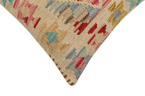 handmade Traditional Pillow Beige Red Hand-Woven SQUARE 100% WOOL Hand woven turkish pillow2 x 2