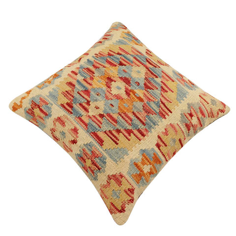 handmade Traditional Pillow Red Rust Hand-Woven SQUARE 100% WOOL Hand woven turkish pillow2 x 2