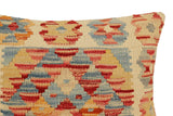 handmade Traditional Pillow Red Rust Hand-Woven SQUARE 100% WOOL Hand woven turkish pillow2' x 2'
