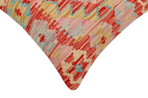 handmade Traditional Pillow Red Blue Hand-Woven SQUARE 100% WOOL Hand woven turkish pillow2 x 2