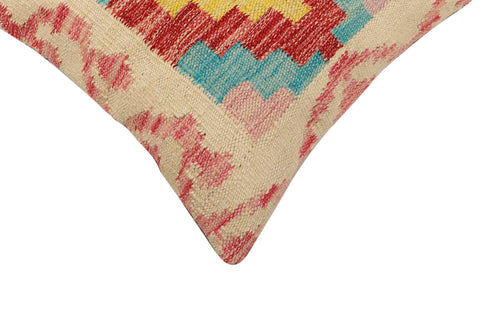 handmade Traditional Pillow Beige Red Hand-Woven SQUARE 100% WOOL Hand woven turkish pillow2 x 2