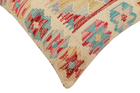 handmade Traditional Pillow Beige Red Hand-Woven SQUARE 100% WOOL Hand woven turkish pillow2 x 2