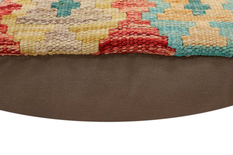 handmade Traditional Pillow Red Blue Hand-Woven SQUARE 100% WOOL Hand woven turkish pillow2 x 2