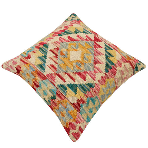 handmade Traditional Pillow Red Rust Hand-Woven SQUARE 100% WOOL Hand woven turkish pillow2 x 2