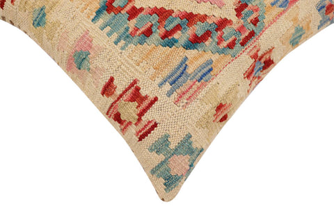 handmade Traditional Pillow Rust Blue Hand-Woven SQUARE 100% WOOL Hand woven turkish pillow2 x 2