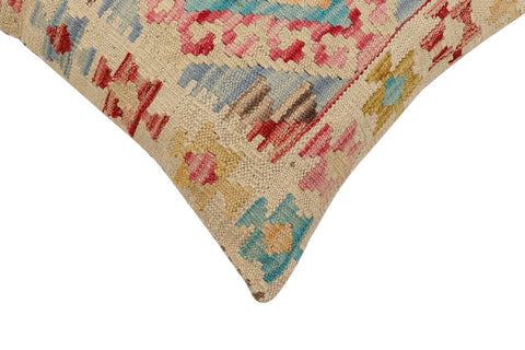 handmade Traditional Pillow Red Blue Hand-Woven SQUARE 100% WOOL Hand woven turkish pillow2 x 2